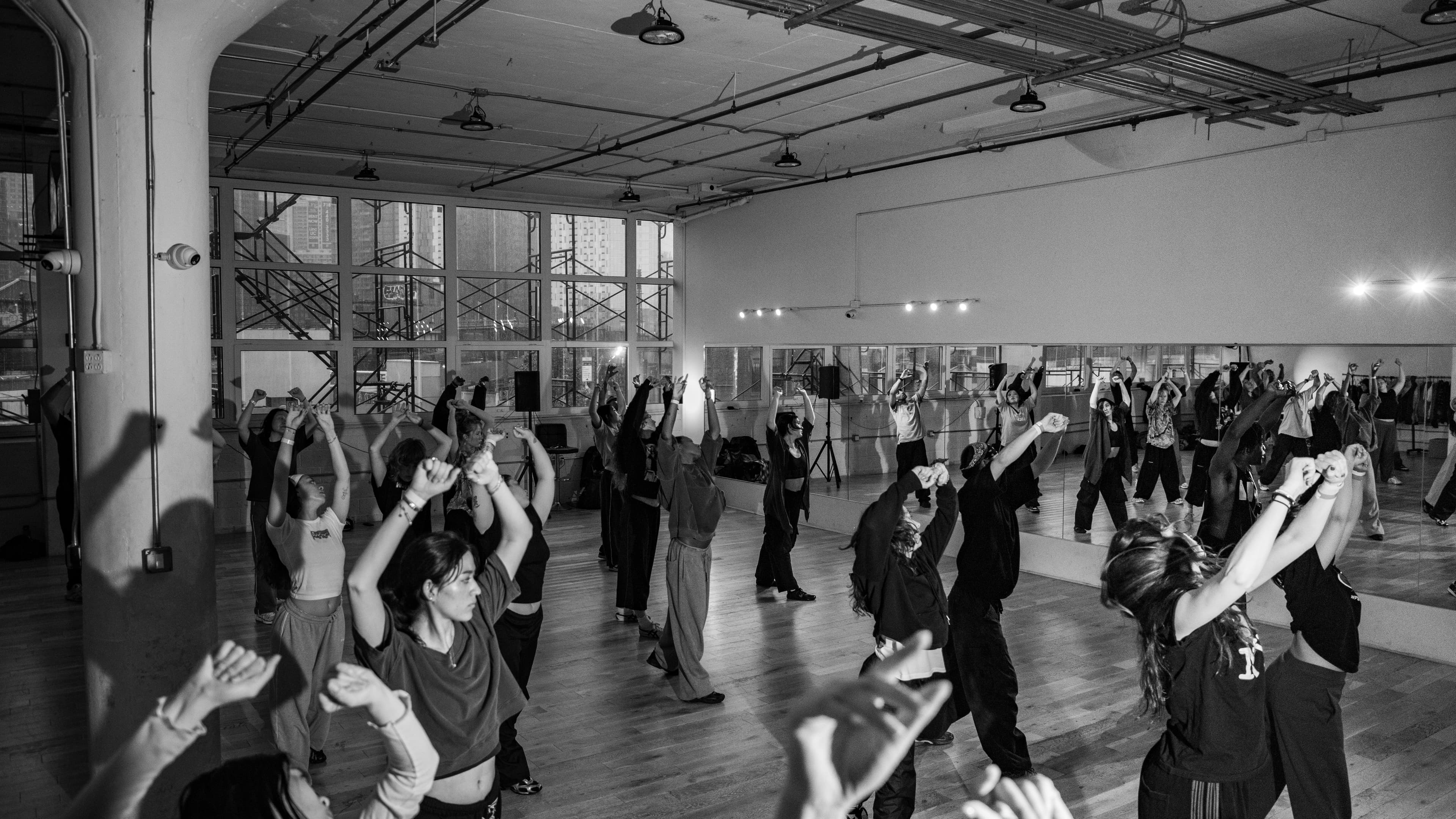 Sarah Esser & Esosa Oviasu teaching at Movement Market (2026), a community workshop series presented by The Neighbors at 0space LIC.