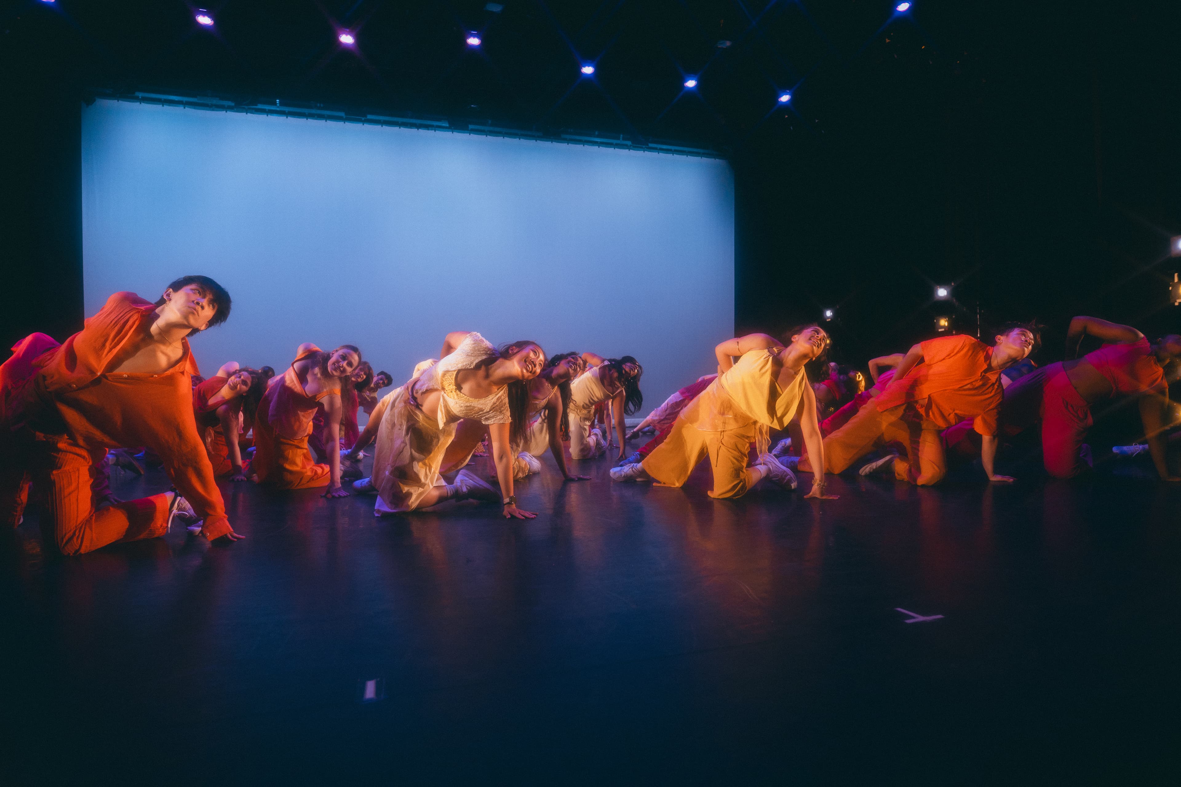 The Neighbors performing their "Golden Hour" piece at "Love, Your Neighbors".